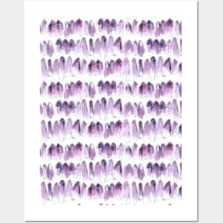 Watercolour Crystals - Amethyst Posters and Art